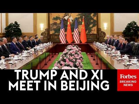 BREAKING NEWS: President Trump, Chinese President Xi Jinping, & Their Teams Hold Meeting In Beijing