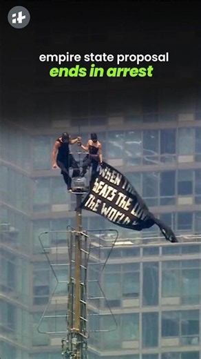 empire state proposal ends in arrest #shorts