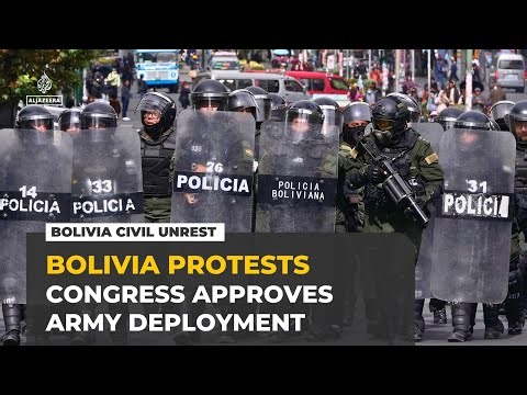 Bolivia's Congress grants President Paz emergency powers to deploy troops amid protests