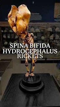 Infant Skeleton with Rickets, Hydrocephalus & Spina Bifida