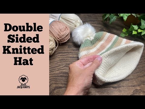 How to knit a double-sided hat