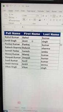 Excel Flash Fill Magic Trick | Ctrl + E Se Data Auto Fill