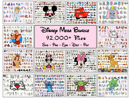 Cartoon Mega Svg Bundle, Mouse Princess Alien Png, Magical Vacation Shirt Design, Cut Files for Cricut, Magical Digital Download Clipart - Etsy