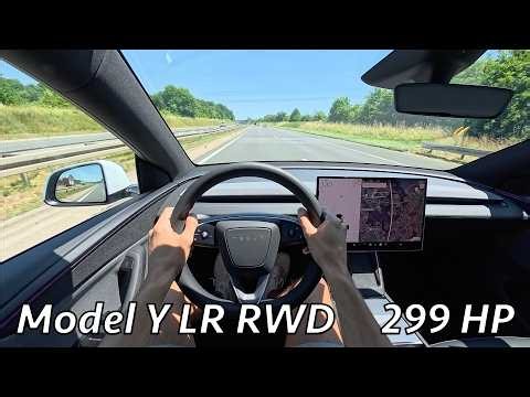 Tesla Model Y Long Range RWD 2026 POV Test Drive (299 HP)
