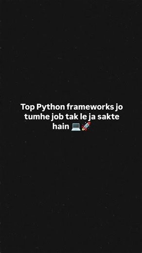 Python Web Frameworks Explained 🔥 Django vs Flask vs FastAPI (2026 Guide) #youtubeshorts