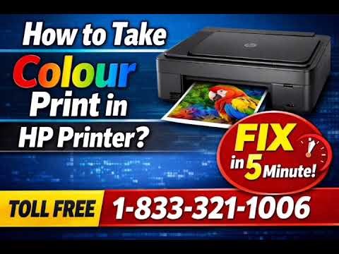 Call 1-833-321-1006 How to Take Colour Print in HP Printer? Fix In 5 Minutes | www.123.hp.com/setup
