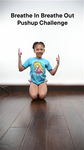 Gymnast Does the Breathe In Breathe Out Push Up Challenge 💪🔥 #Shorts