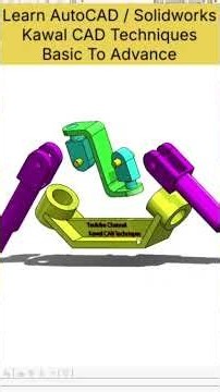 Universal Joint Assembly Animation & Exploded View ⚙️ | SolidWorks 3D #Shorts #solidworkstutorial