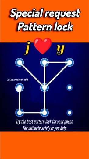 j ❤️ y special pattern lock #viral #pattern #pattern_unlock #patterns