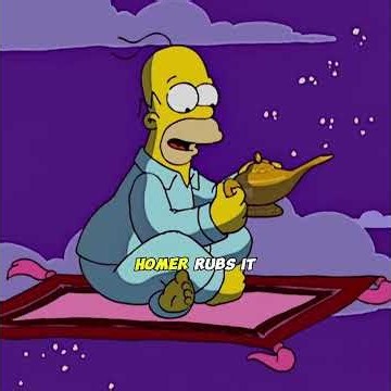 When Homer gets the magic lamp and the magic carpet#thesimpsons #simpsons #cartoon #shortsfeed