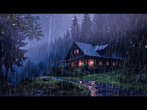 Deep Sleep During the Rainy Night - Heavy Rain for FAST SLEEP - For Sleep, Relaxation, ASMR