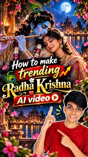 How to Make Trending Radha Krishna AI Video 🔥 | Free AI Video | Trending