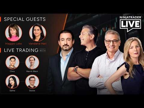 NinjaTrader Live | Futures Trading + Analysis | Vandana Hari, Merritt + Chris, Stowe + Salma 5/21/26