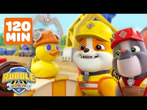 2 Hours of Non-Stop Construction Solutions! 🚧 | Rubble & Crew