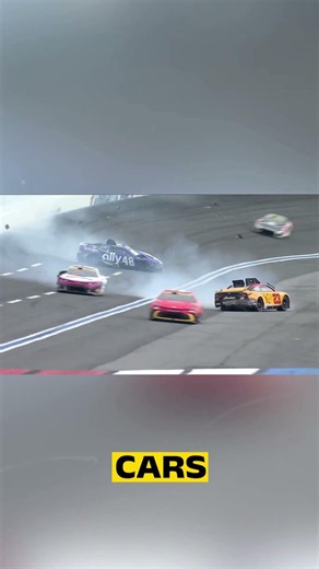 Bubba Wallace’s Terrifying Charlotte Crash! 😱 #nascar #nascarcupseries #nascarnews #nascarplayoffs