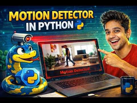 Python Motion Detector 😱 | Build Your Own Security System in 10 Minutes!