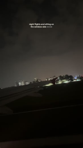 Experiencing Night Flights with City Lights