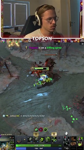 Thats Why Topson Playing on Earth Spirit - It Is BROKEN in Dota 2 #outplay #dota2 #gaming #outplayed