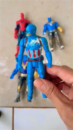 Baby Captain america Figure Match Challenge 🦸 #marvel #dc #shorts