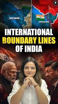 India's Important Boundary Lines Explained | LAC, LoC, McMahon & Radcliffe #Shorts