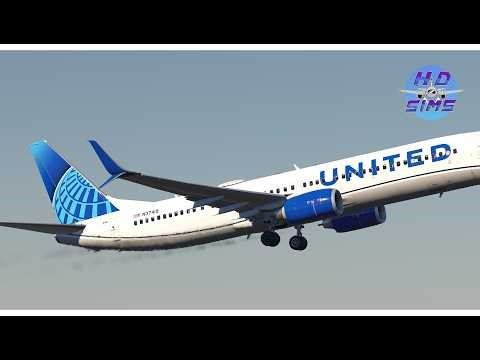 Toliss A321 Neo United Flight Ops | Newark Liberty Stadium Visual 29 | XP12.4.1