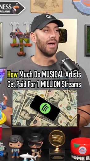 How Much Money Per Million Streams On Spotify? #fyp #streaming #spotify #applemusic #music