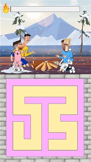 Winter Challenge ❄️ | Can You Survive the Cold? 🥶 #challenge #messi #cr7 #holand