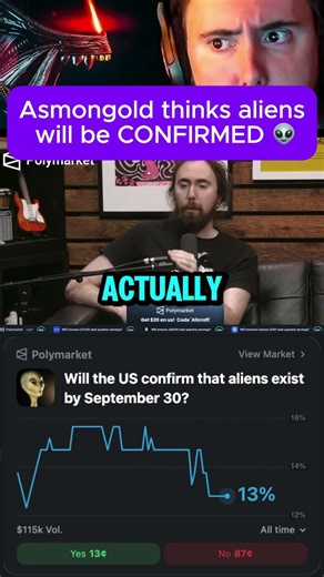 Asmongold says alien confirmation is coming