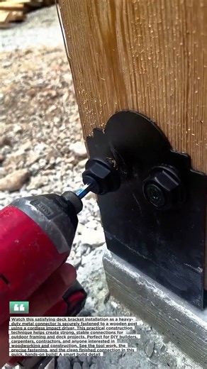 Smart Deck Bracket Installation Trick Saves Time #DeckBuilding #Construction #DIY