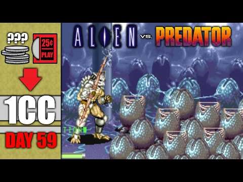 Can I Beat ALIEN vs PREDATOR on 1 Quarter?! A 1CC Journey (Day 59 of 60)