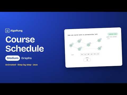 Course Schedule | Graphs | Animated DSA Explanation in Java