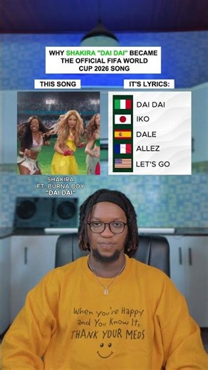 Why Shakira "Dai DAI" Became The Official FIFA World Cup 2026 Song #shorts #shakira