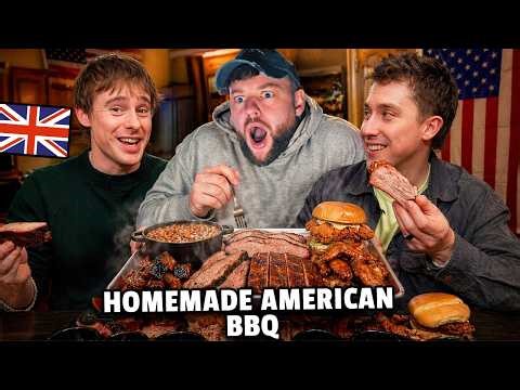 Brits Trying HOMEMADE American BBQ for the FIRST TIME