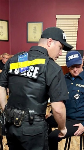 Officer falls for his partner's prank