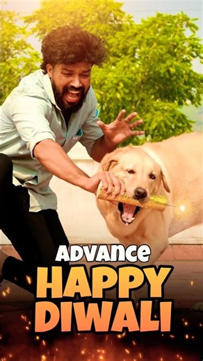 🤣🤣Advance Happy diwali🤣🤣watch till end😂 #labrador #doglover #goldenretriever #doglove #puppies