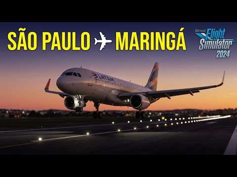 São Paulo ✈ Maringá | Flight Simulator 2024 | A320 - LATAM | FNX