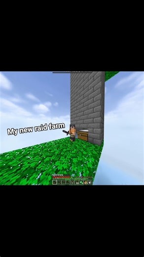 easy raid farm for beginners 🙂 #shorts #minecraft