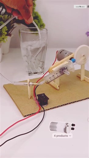 DIY Homemade air compressor with Dcmotor #dcgearmotor #airpump #aquarium #homemade #motor #shorts.