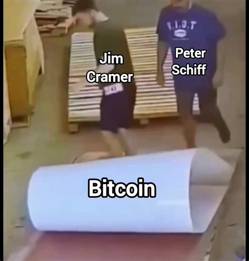 dude on X: "When Peter Schiff and Jim Cramer tried to dump Bitcoin 😂" / X