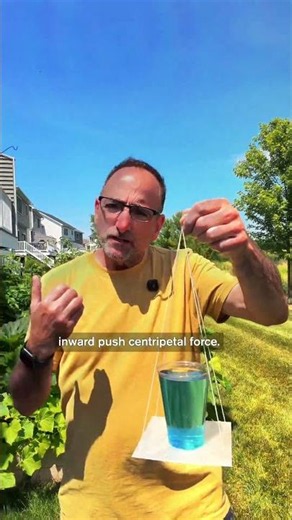 Why Doesn't the Water Spill? Physics of Centripetal Force
