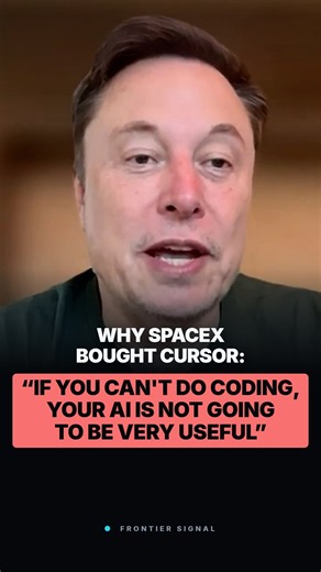 Elon Musk on Why SpaceX Bought Cursor