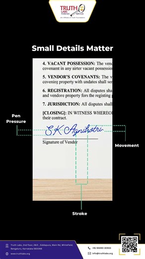 Signature Forgery Analysis Explained | #ForensicScience #Shorts