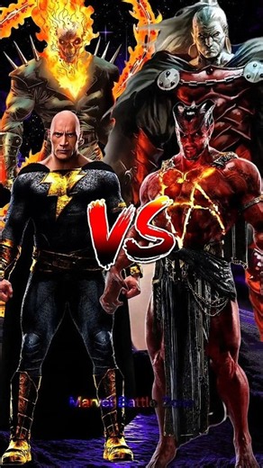 Ghost Rider 🆚 Dracula | Black Adam 🆚 Sabbac#shorts#mcu#marvel#dc#ghostrider#dracula#blackadam