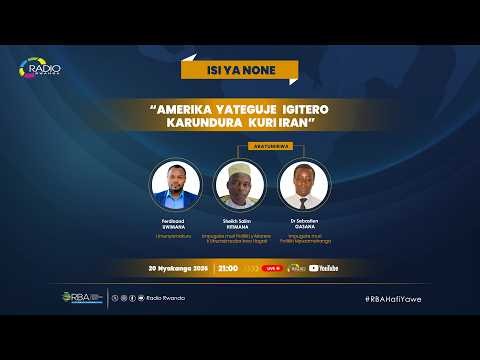 🔴LIVE: ISI YA NONE: Amerika yateguje igitero karundura kuri Iran