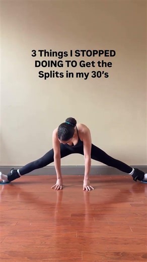 STOP THIS! ❌👇🏽 If I had to go back to learning the splits again from scratch as an adult, these