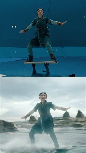 VFX to final of the water serpent fight in #AvatarTheLastAirbender Season 2 #Netflix #Shorts