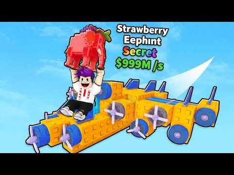 بناء اقوة طيارة لانقاذ الفيل فرولة الاسطوري بقوة 9999 لعبة roblox !! 😱✈️
