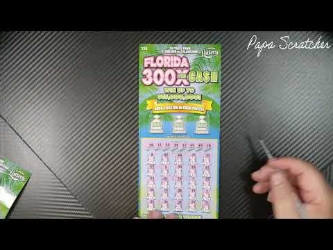 Great Lunchtime Win - Florida 300X the Cash!!! #floridascratchofftickets #winner
