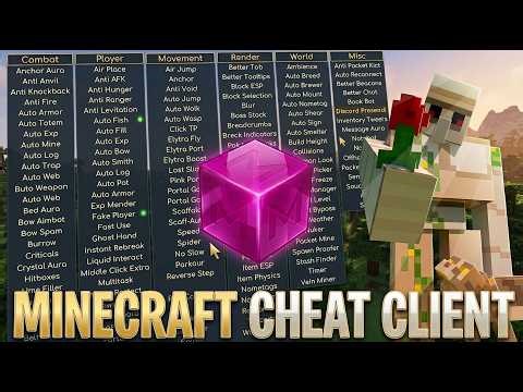 Minecraft Hack Client | Java Edition 1.21 + Bedrock 1.21 | Free Mod Menu ✅