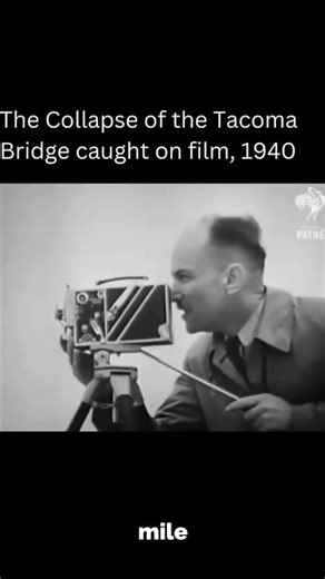 Tacoma Narrows Bridge Collapse (1940) - The Day "Galloping Gertie" Fell #history #facts #didyouknow